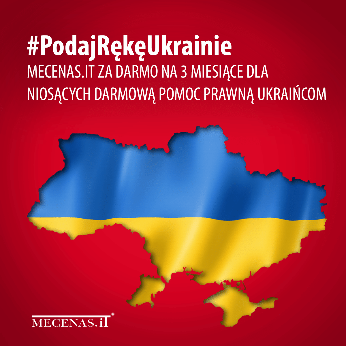 #PodajRękęUkrainie – Mecenas.iT wspiera kancelarie pomagające uchodźcom z Ukrainy