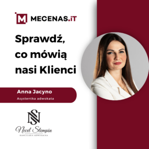 Anna Jacyno z kancelarii Necel Stempin o systemie Mecenas.iT